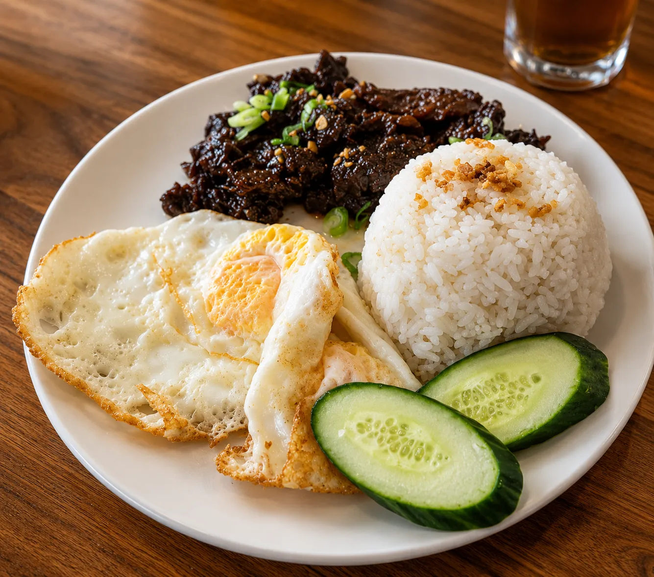 Home-style Filipino entree plated at Mar's Sisig Winnipeg