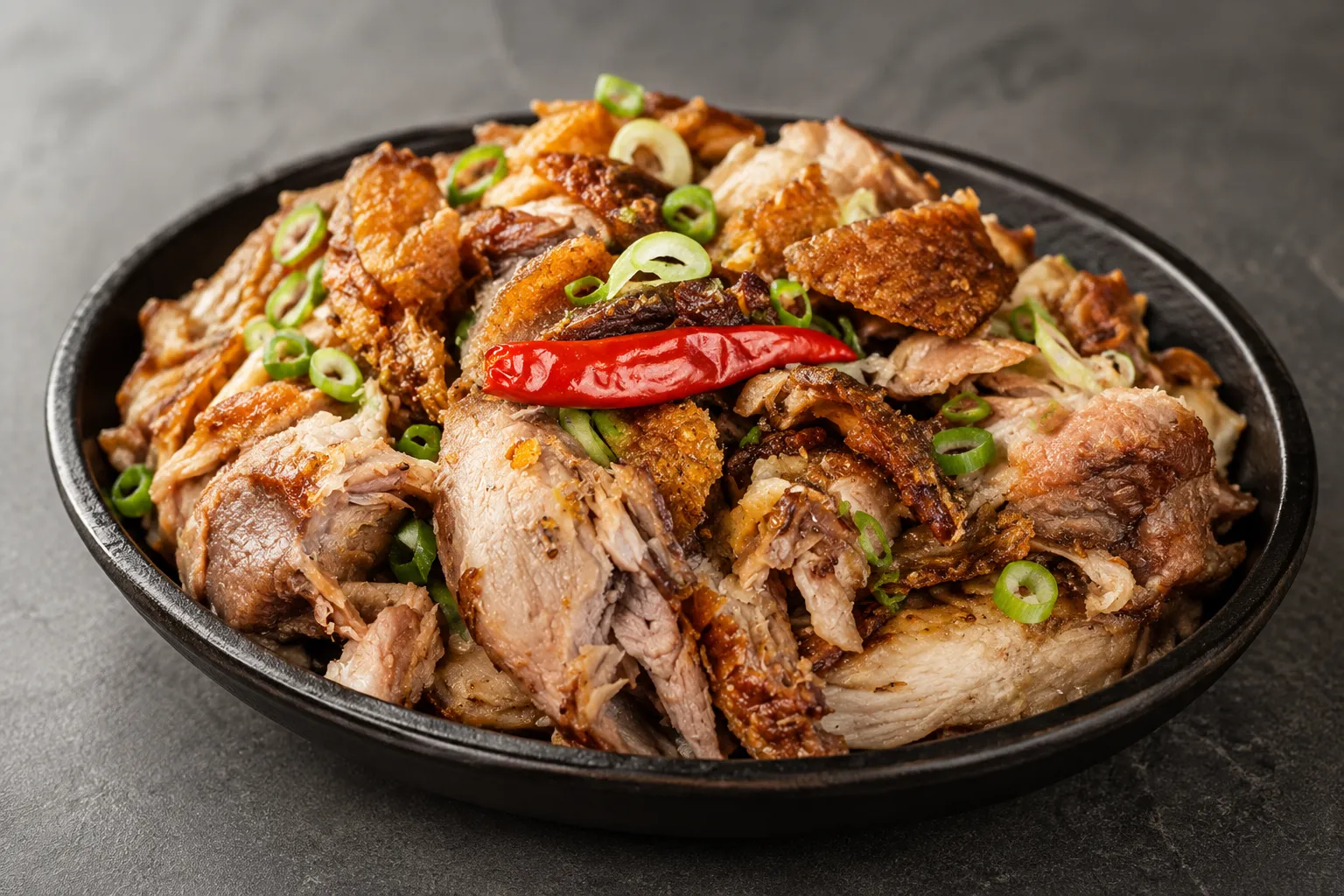 Crispy Pata at Mar's Sisig Winnipeg — a whole deep-fried pork leg with crackling skin