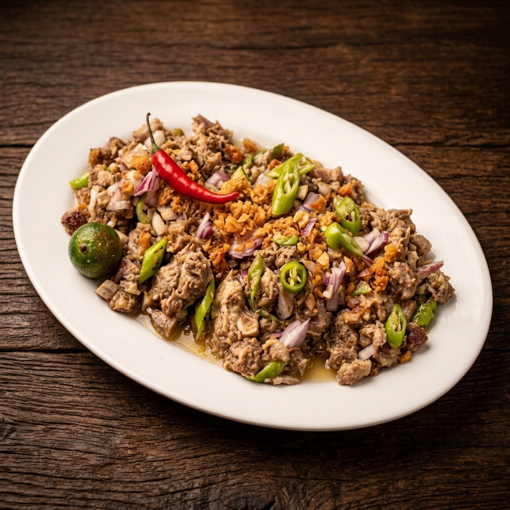 Sisig Combo meal with fried rice and noodles at Mar's Sisig Winnipeg